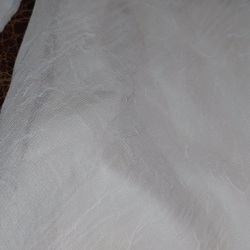 NWOT White Chiffon Pink Detail Sleeveless Dress - Picture 4 of 8